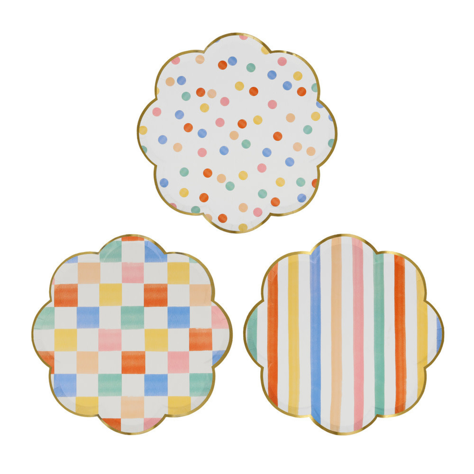 Meri Meri Colorful Pattern Side Plates