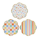 Meri Meri Colorful Pattern Dinner Plates