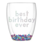 Slant Collections Stemless Glass - Best Birthday Ever