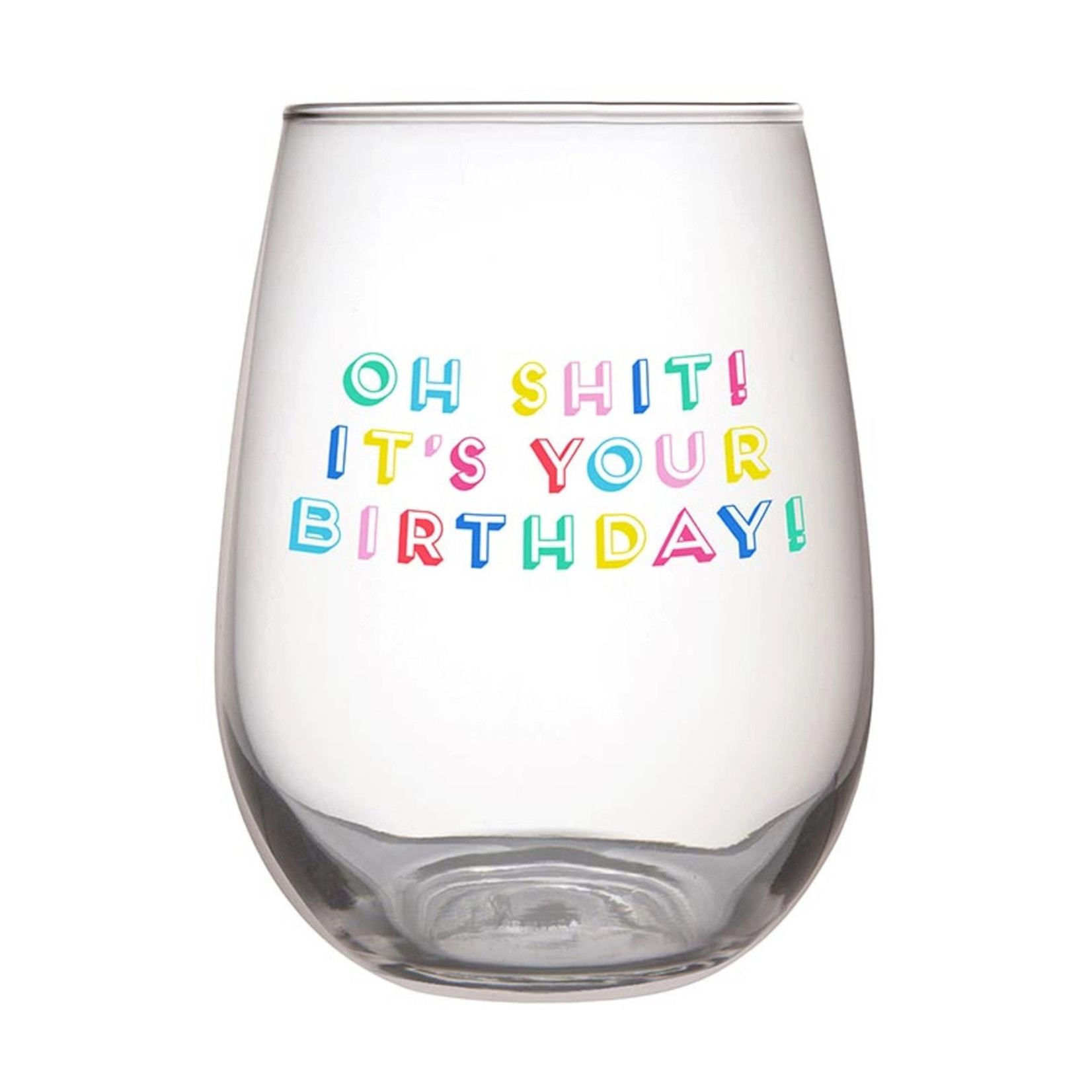 Slant Collections Stemless Wine Glass - It's Your Birthday