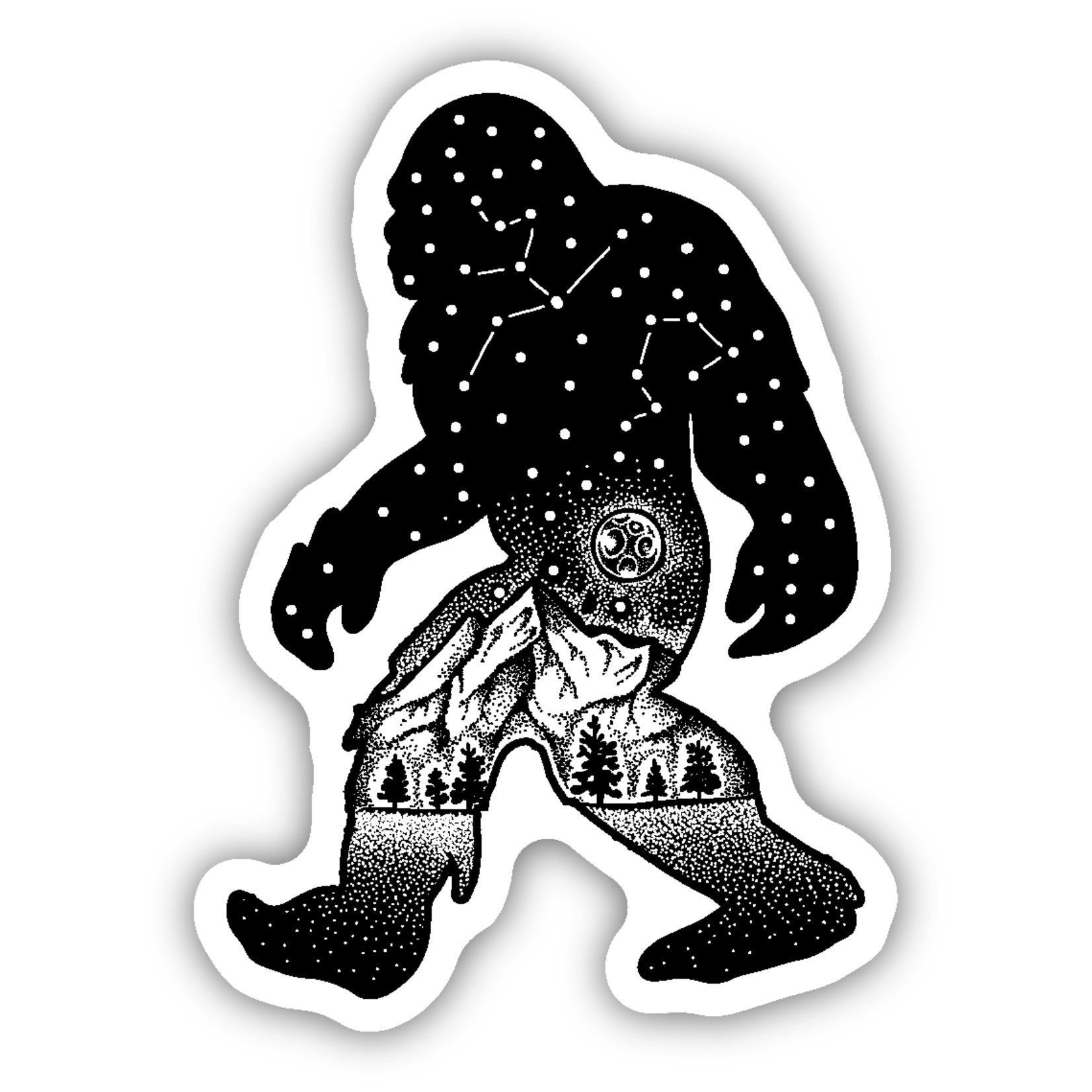 Stickers Northwest Constellation Bigfoot Sticker