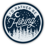 Stickers Northwest I'd Rather Be Hiking Sticker