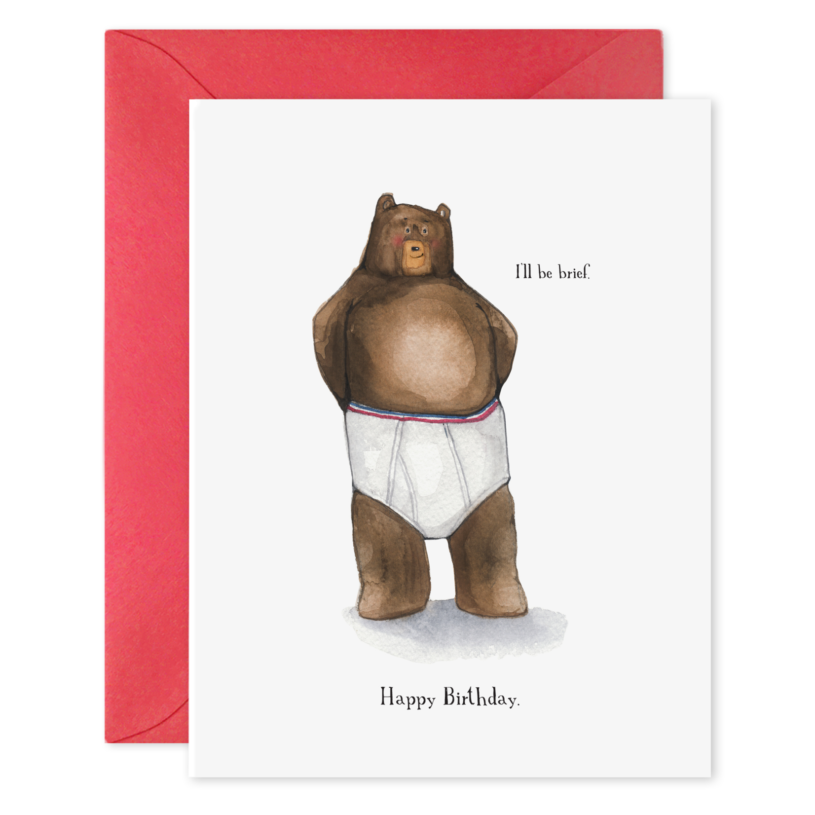 E. Frances I'll Be Brief Card BD