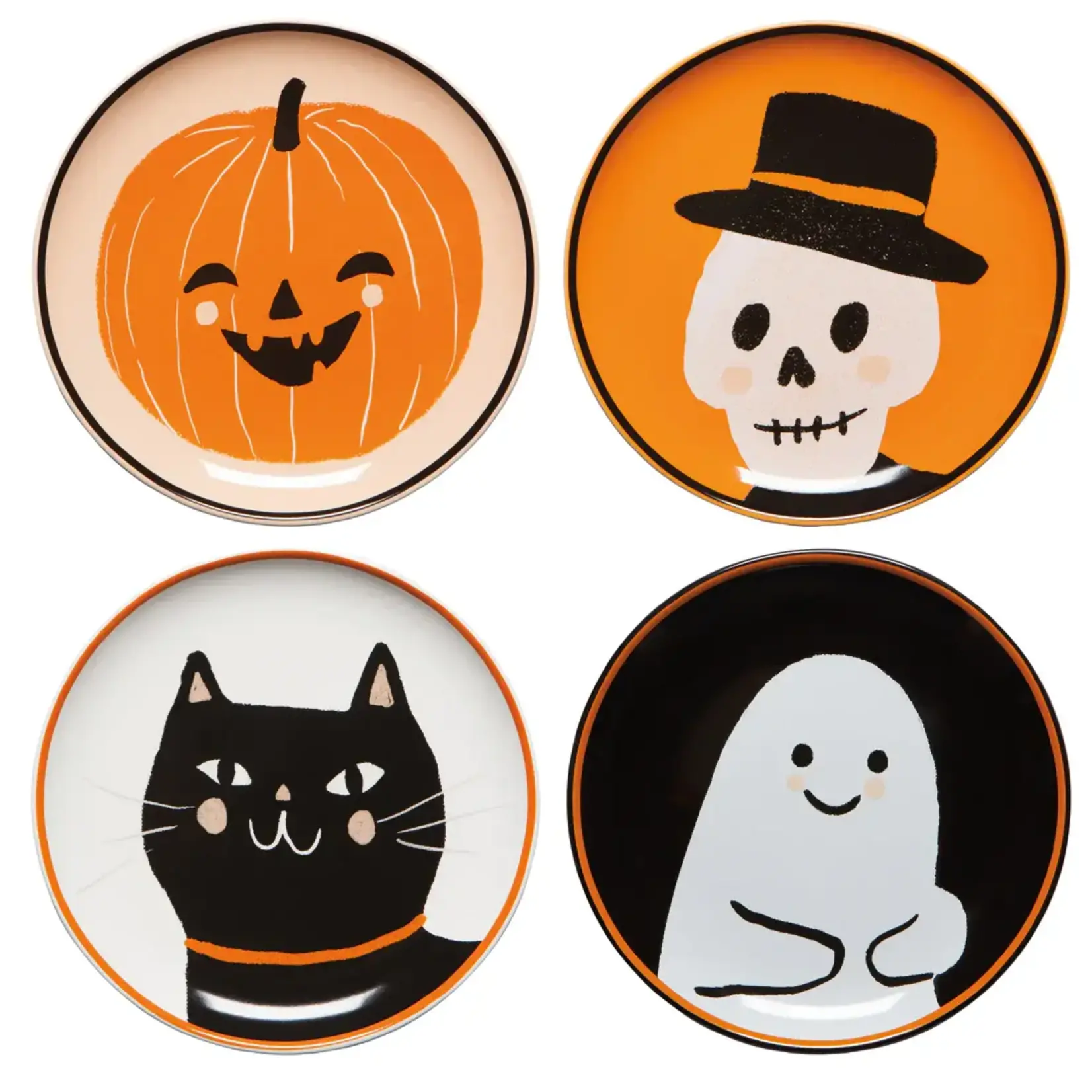Now Designs Boo Crew Appetizer Plates - Set of 4