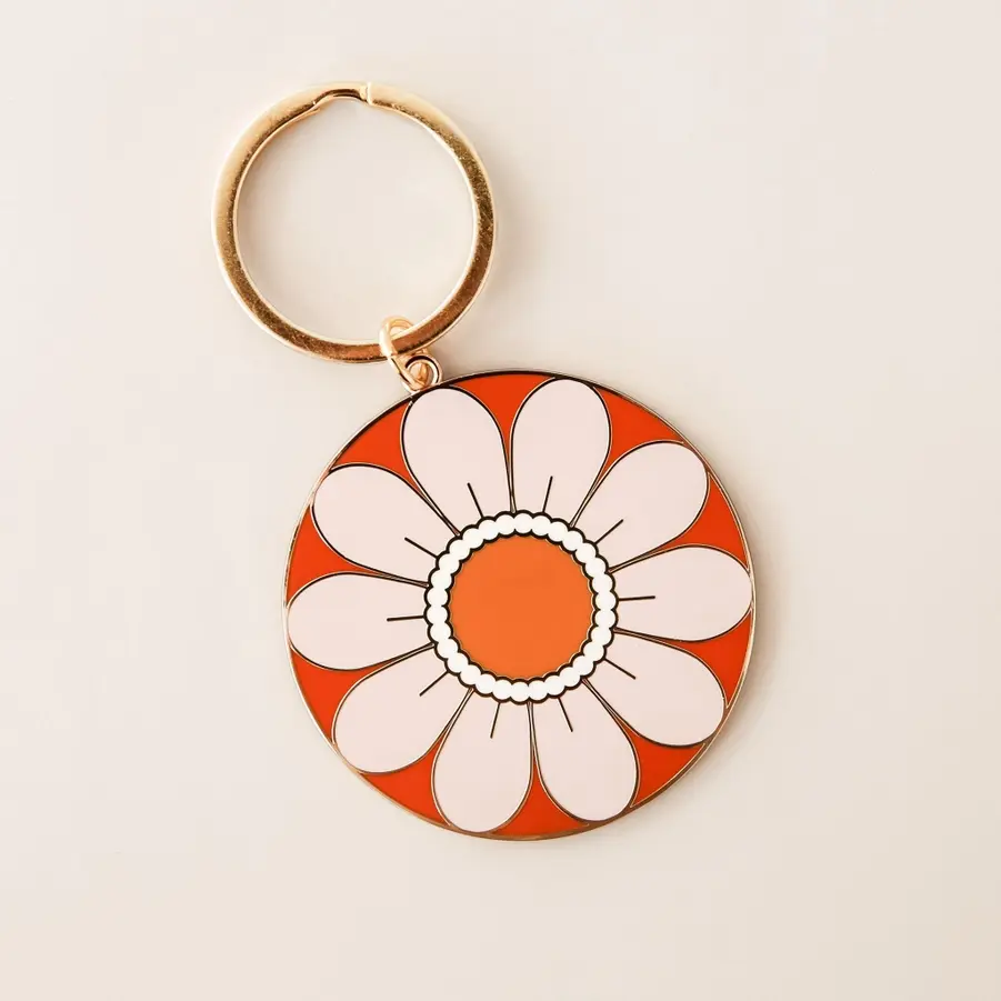 Sunshine Studios Circle Flower Keychain