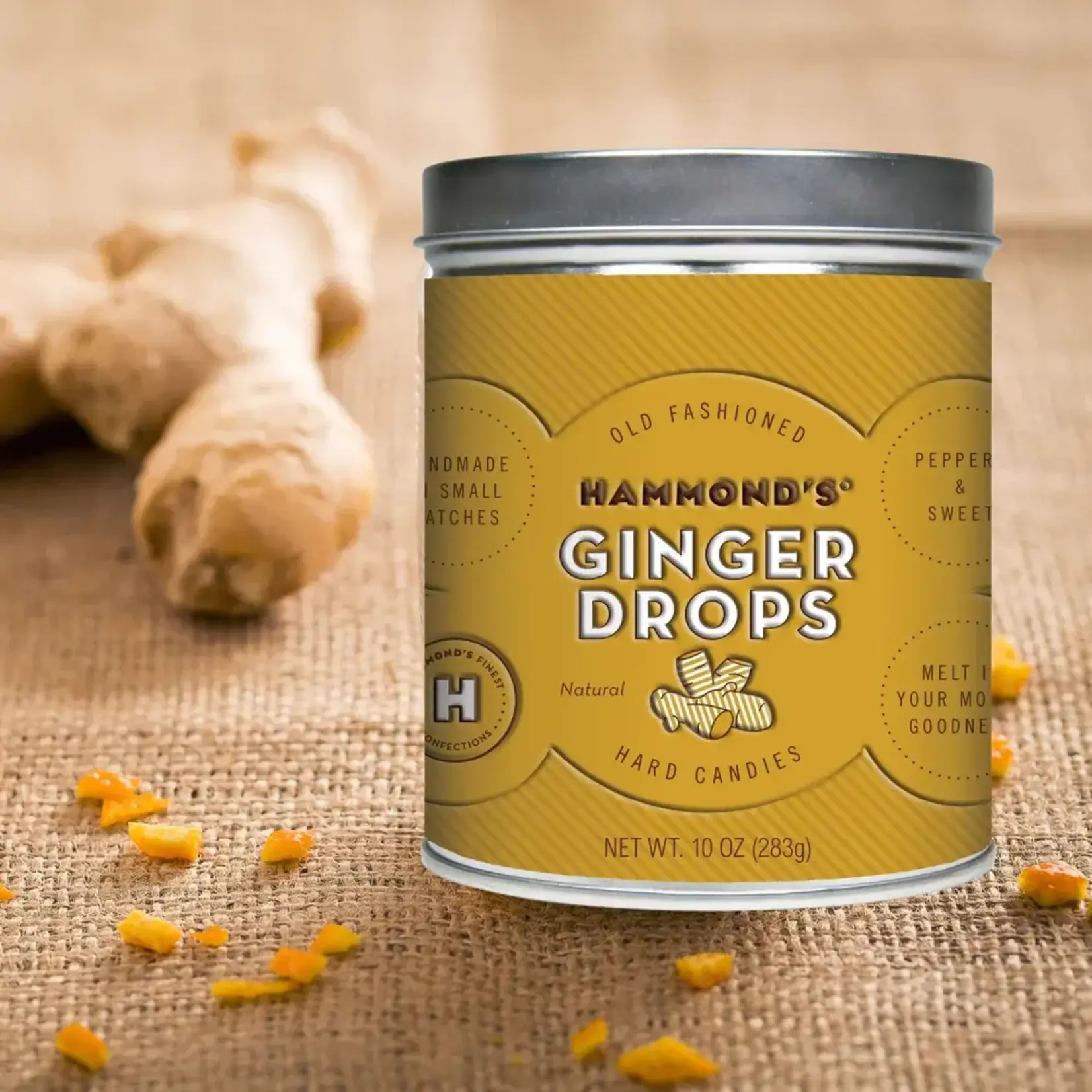 Hammond's Candies Pantry Candies Tins - Ginger Drops
