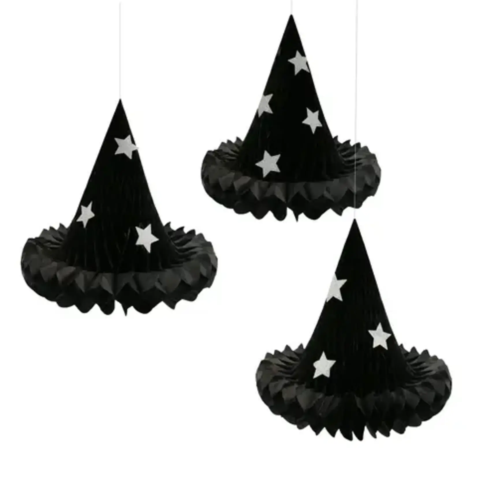 Meri Meri Hanging Honeycomb Witch Hat Decorations