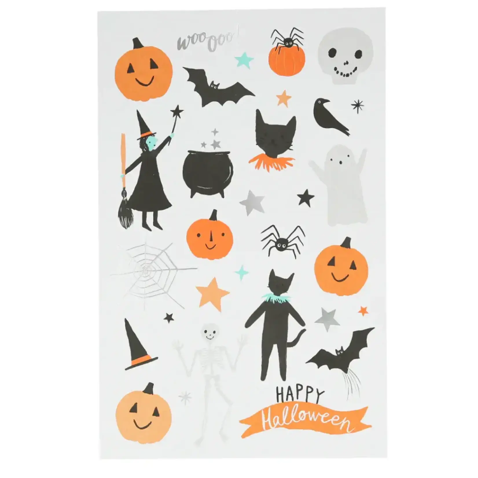 Meri Meri Happy Halloween Tattoo Sheet