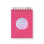Ruff House Print Shop Disco Ball Mini Jotter Notebook - Hibiscus Cover