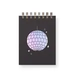 Ruff House Print Shop Disco Ball Mini Jotter Notebook - Peppercorn Cover