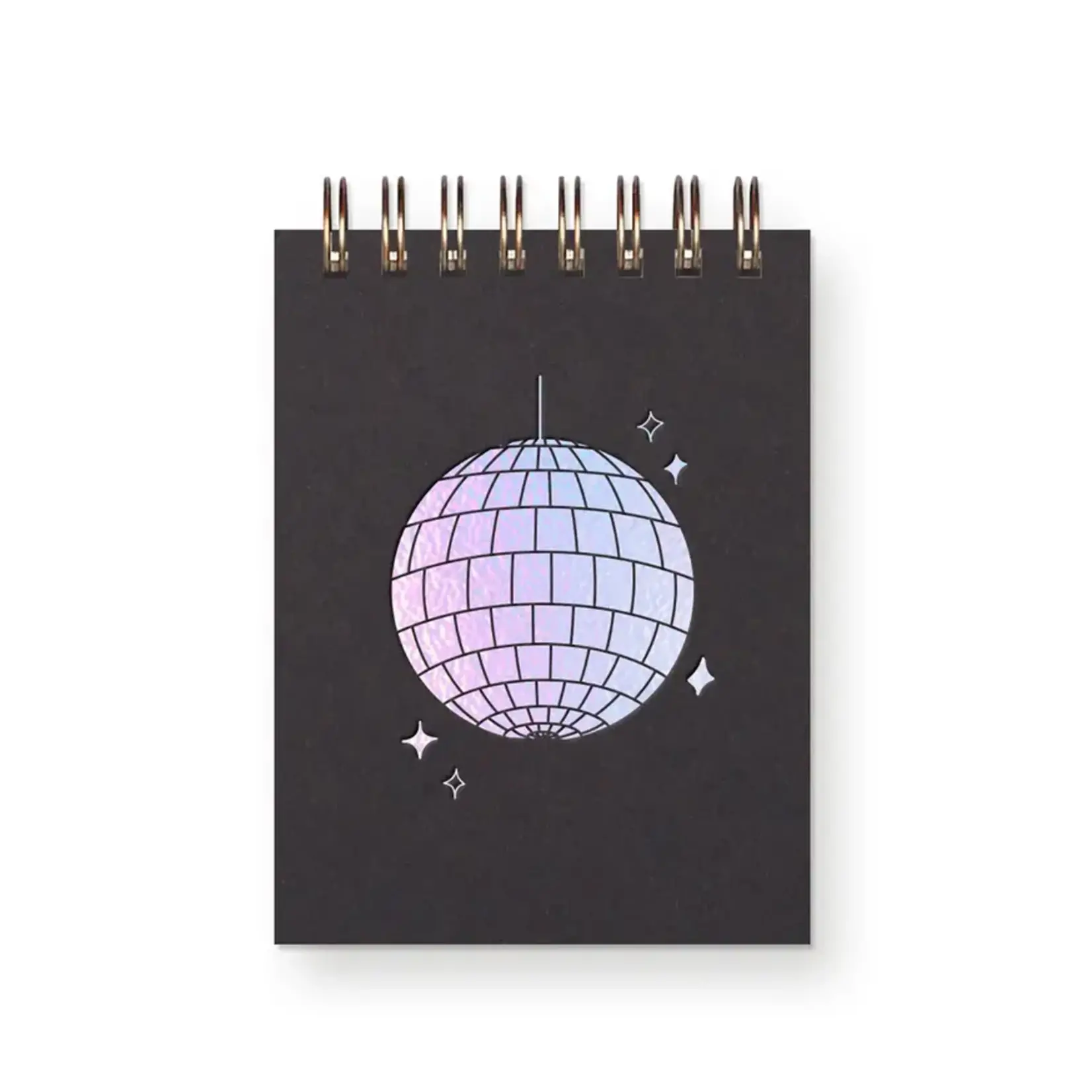 Ruff House Print Shop Disco Ball Mini Jotter Notebook - Peppercorn Cover