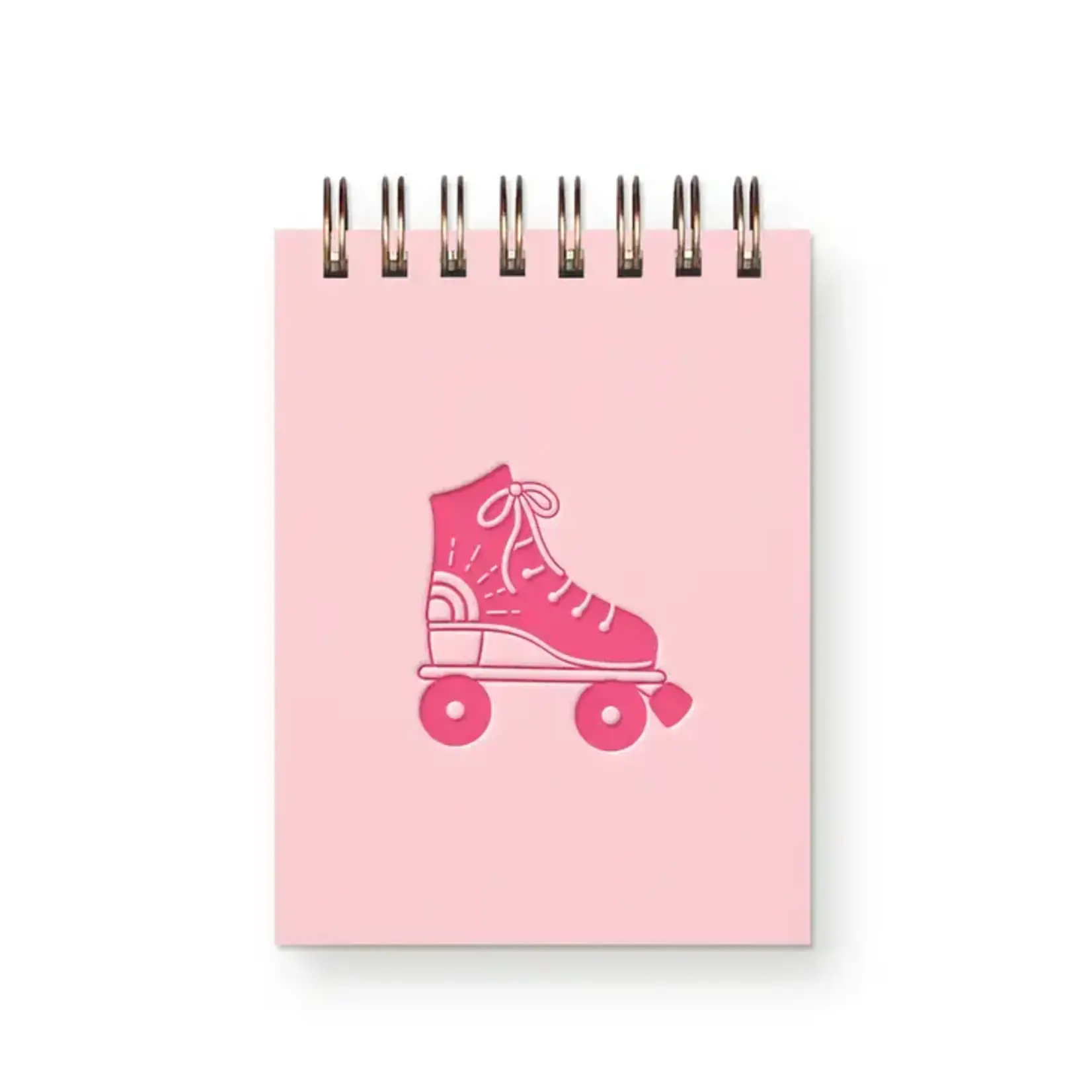Ruff House Print Shop Roller Skate Mini Jotter Notebook - Cherry Blossom Cover