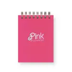 Ruff House Print Shop Pink Lifestyle Mini Jotter Notebook - Hibiscus Cover