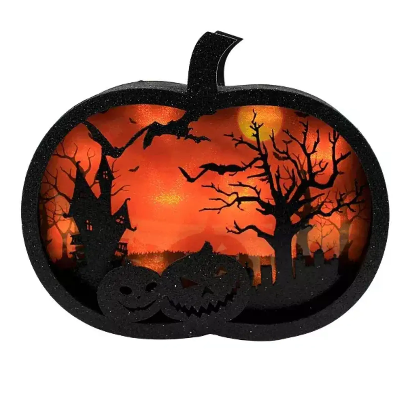 Roman 8.5"H LED JACKOLANTERN