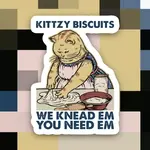 Ace the Pitmatian Co Kitzy Biscuits We Knead Em Sticker