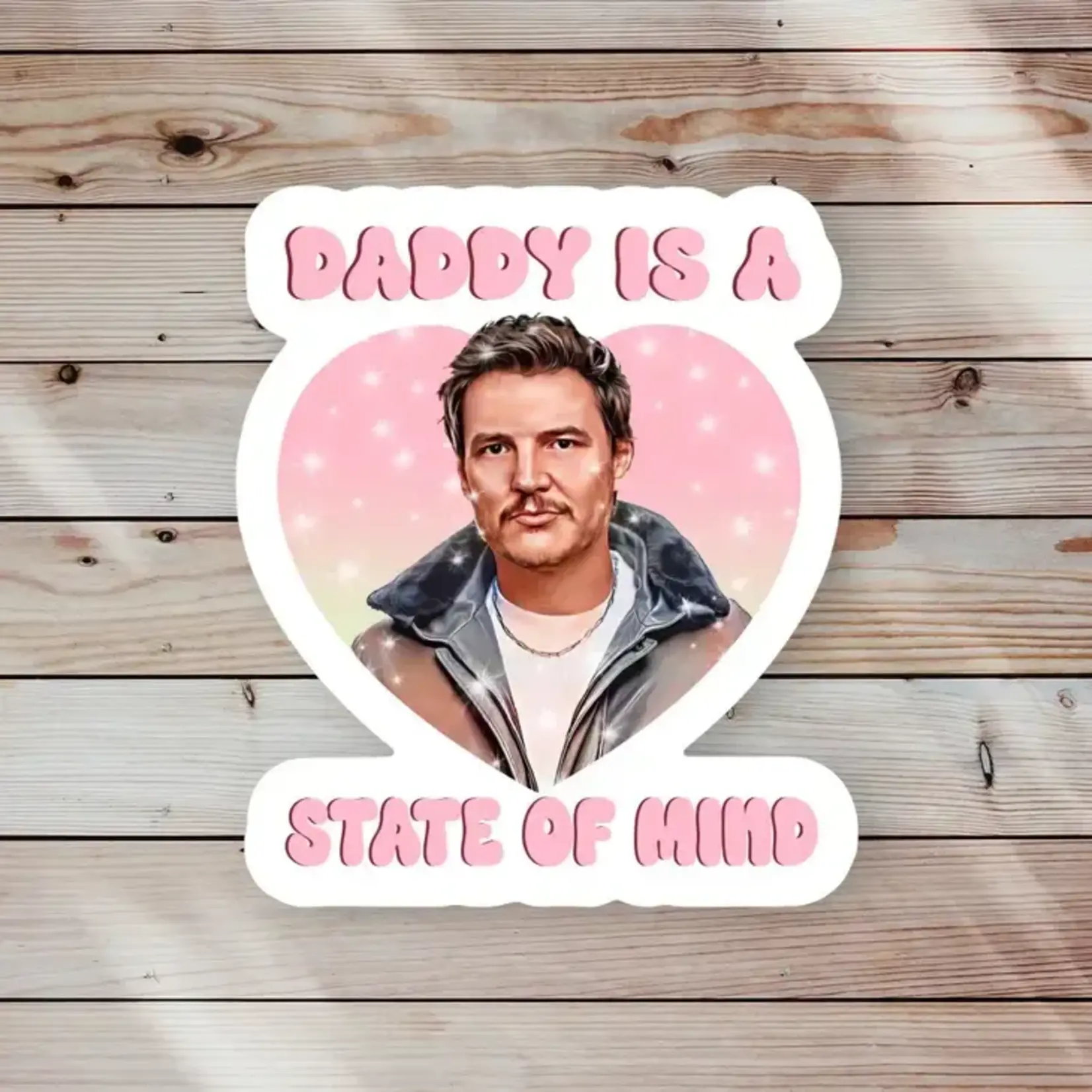 Ace the Pitmatian Co Daddy is a State of Mind Sticker