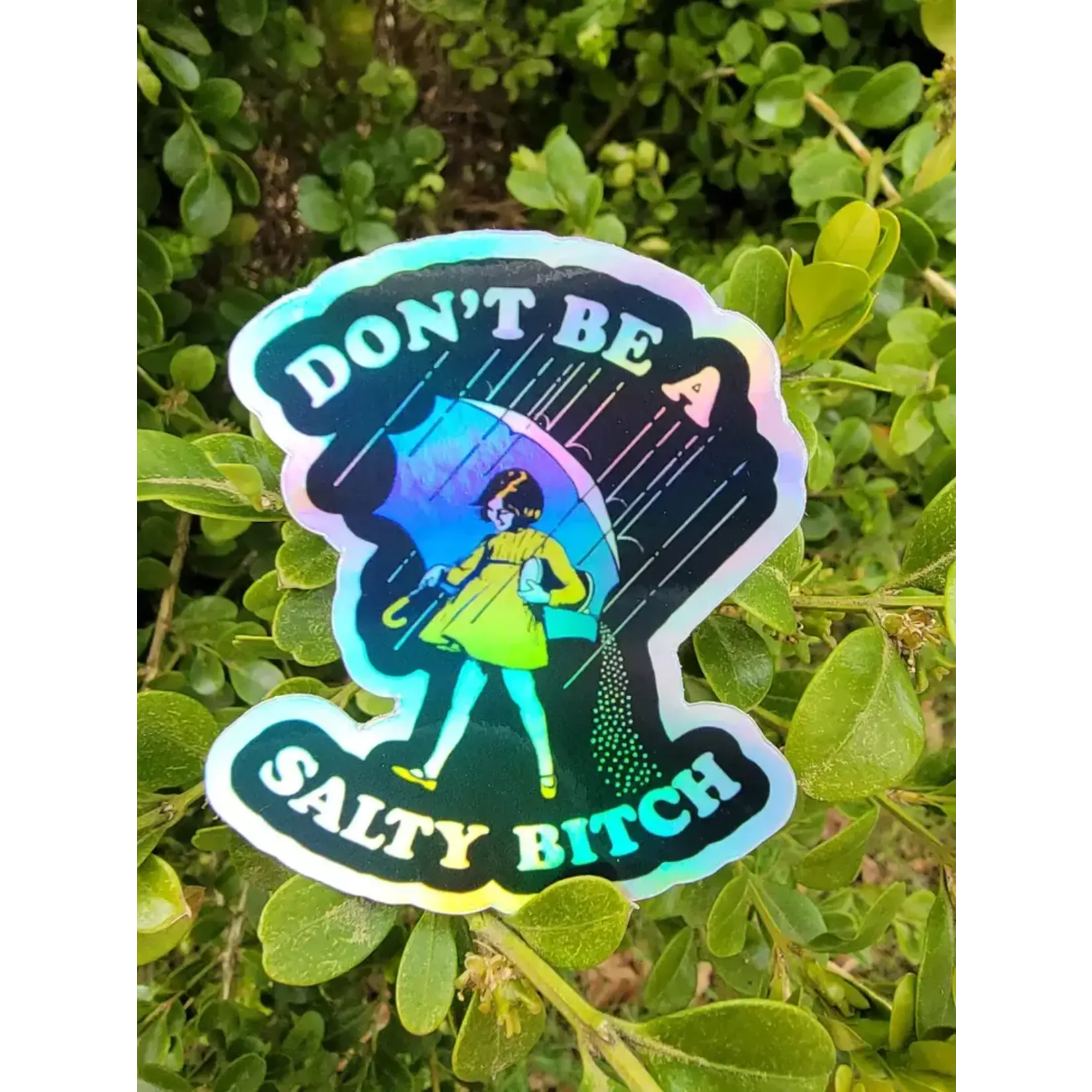 Ace the Pitmatian Co Holographic Don’t Be Salty B*tch Sticker