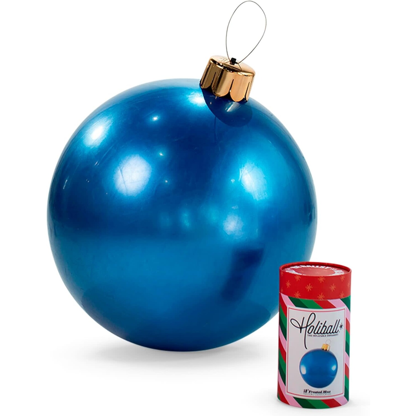 Holiball Holiball 18" Ornament Frosted Blue