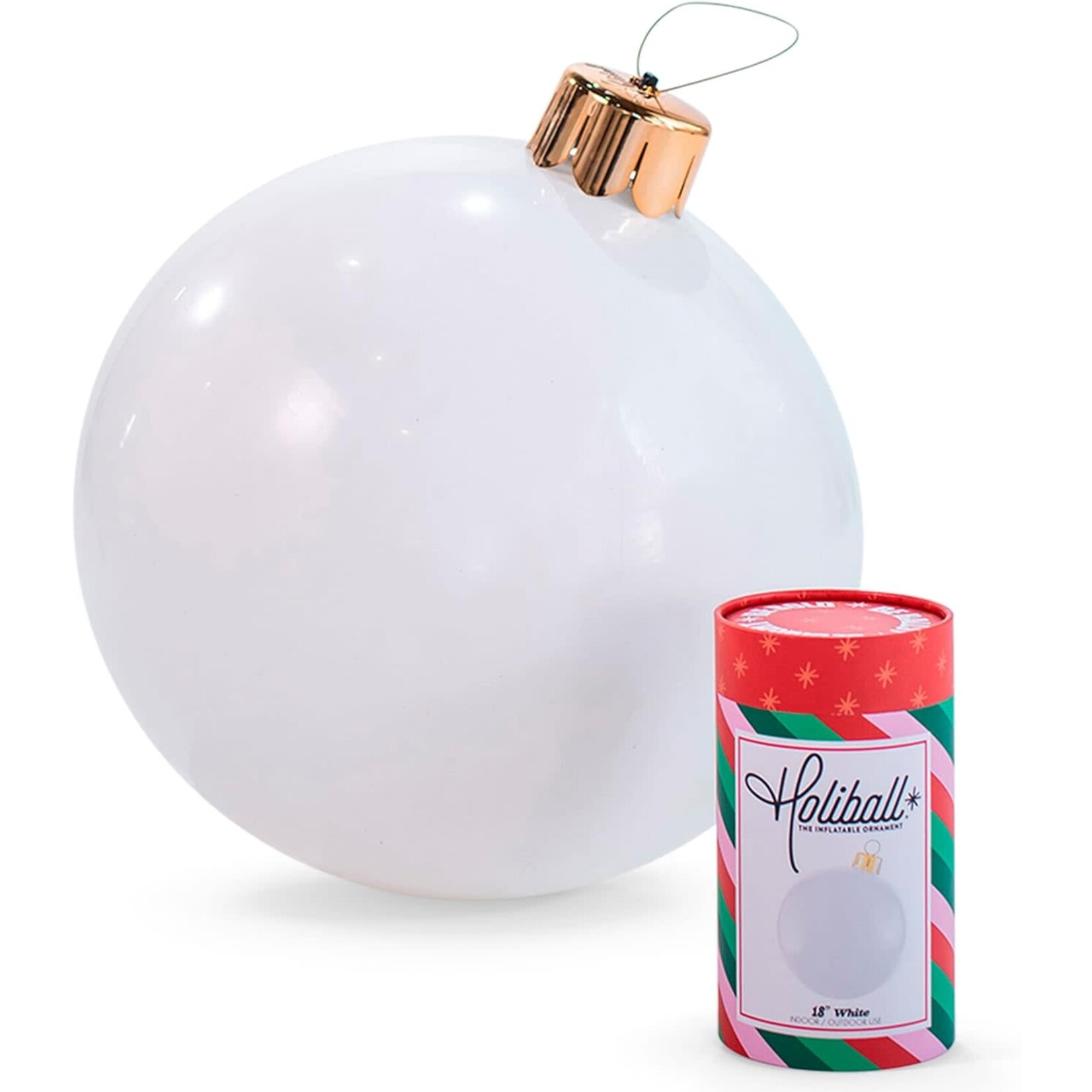 Holiball Holiball 18" Ornament White