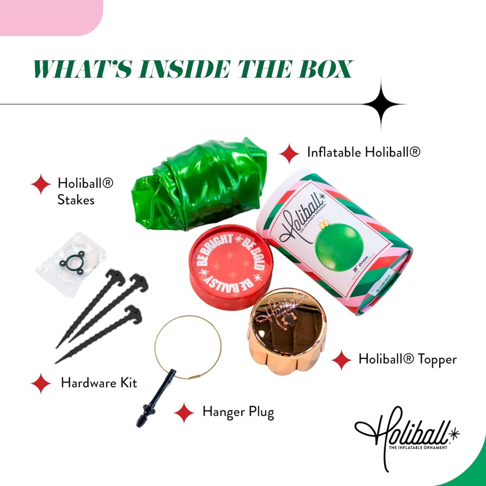 Holiball Holiball 18" Ornament White