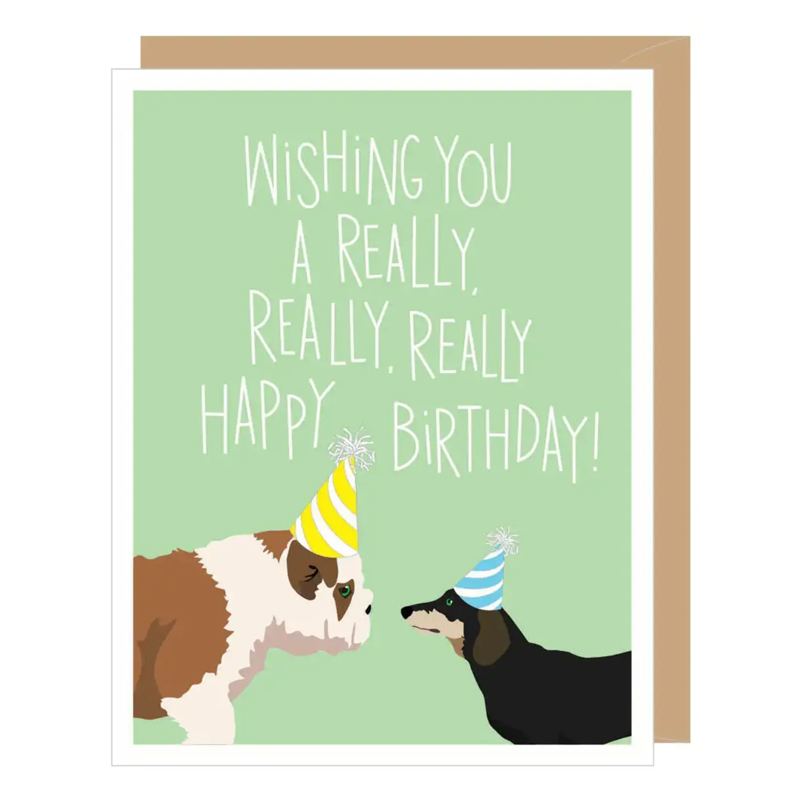 Apartment 2 Cards Two Dogs Really Really Happy Birthday Card