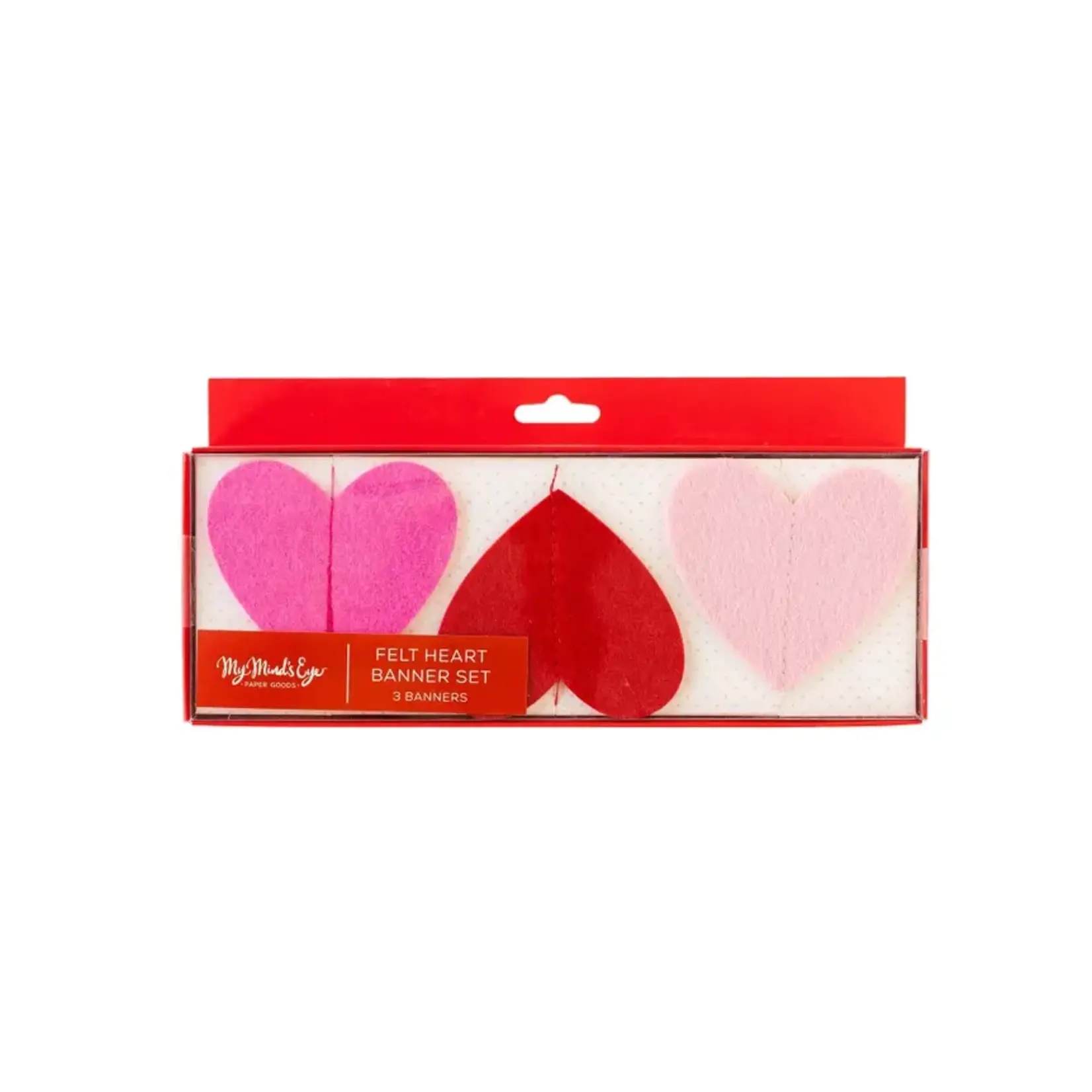 Playfully Ever After 3 Inch 28pc Felt Hearts (Red)