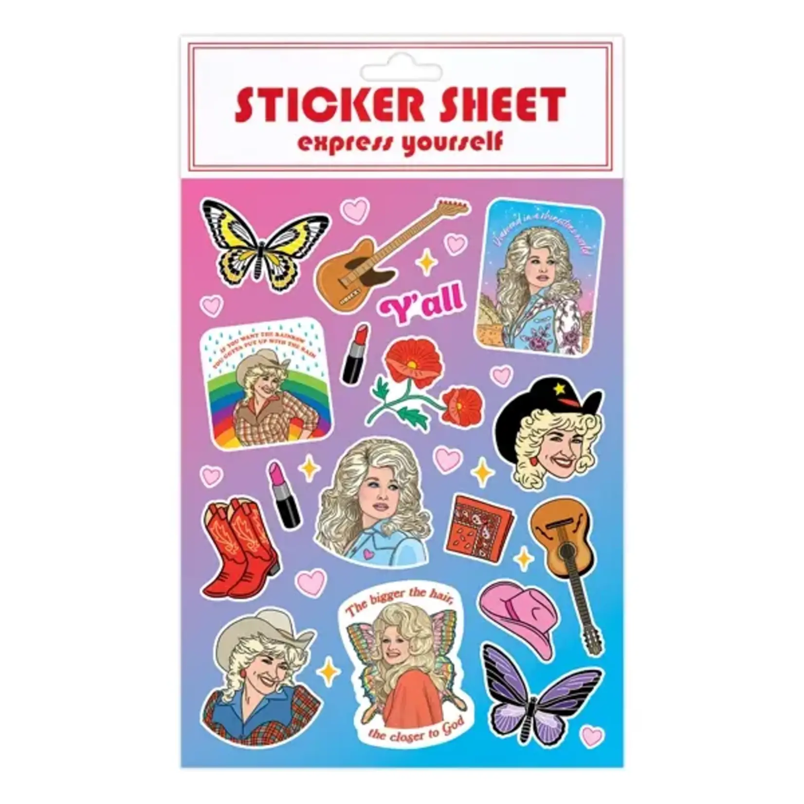 The Found Dolly Cowgirl Sticker Sheet
