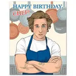 The Found The Bear Happy Birthday Chef Card