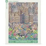 New York Puzzle Company 'Dam Charming City - 1000 Piece Puzzle
