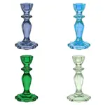 Talking Tables Glass Candle Holder - Light Blue