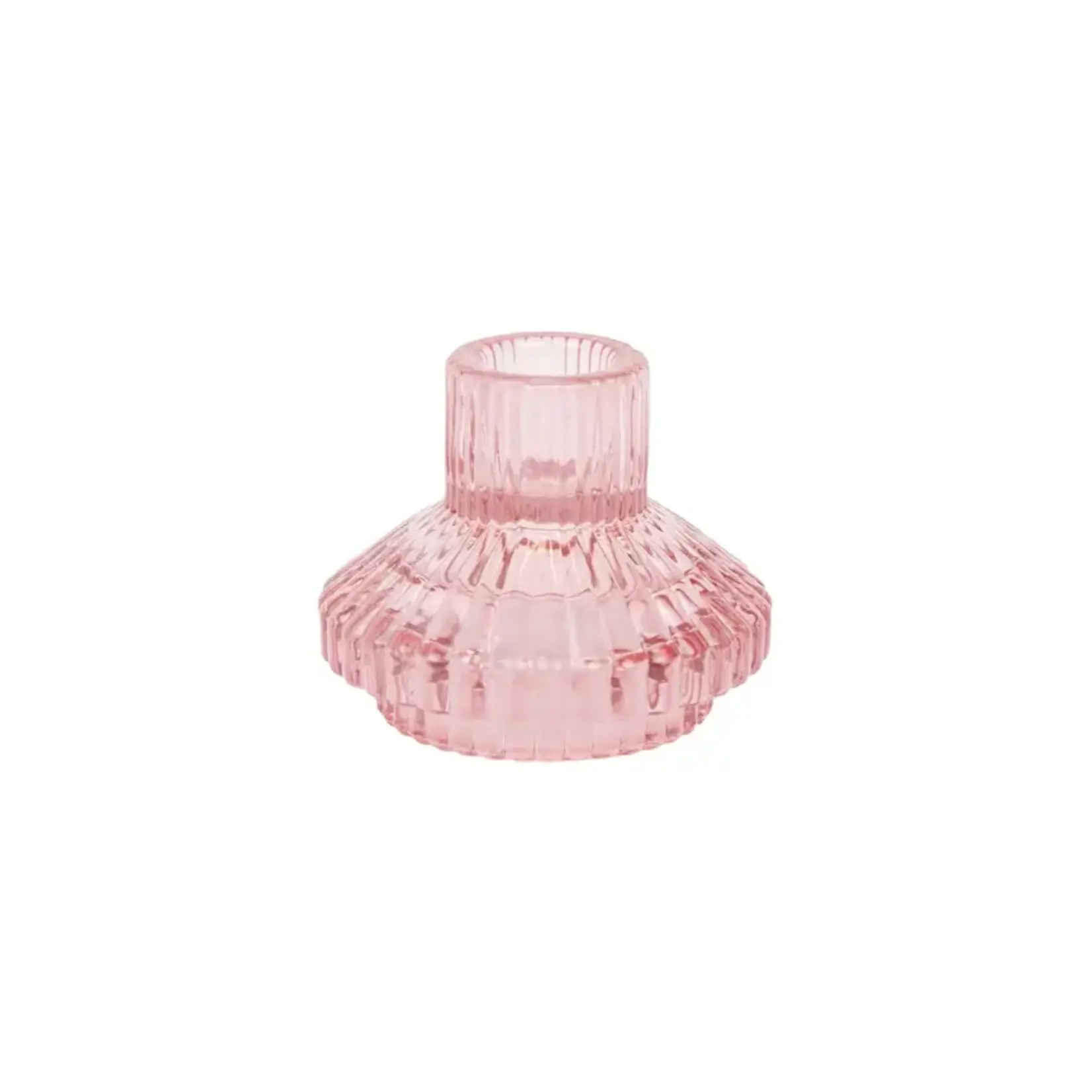 Talking Tables Small Pink Glass Candle Holder