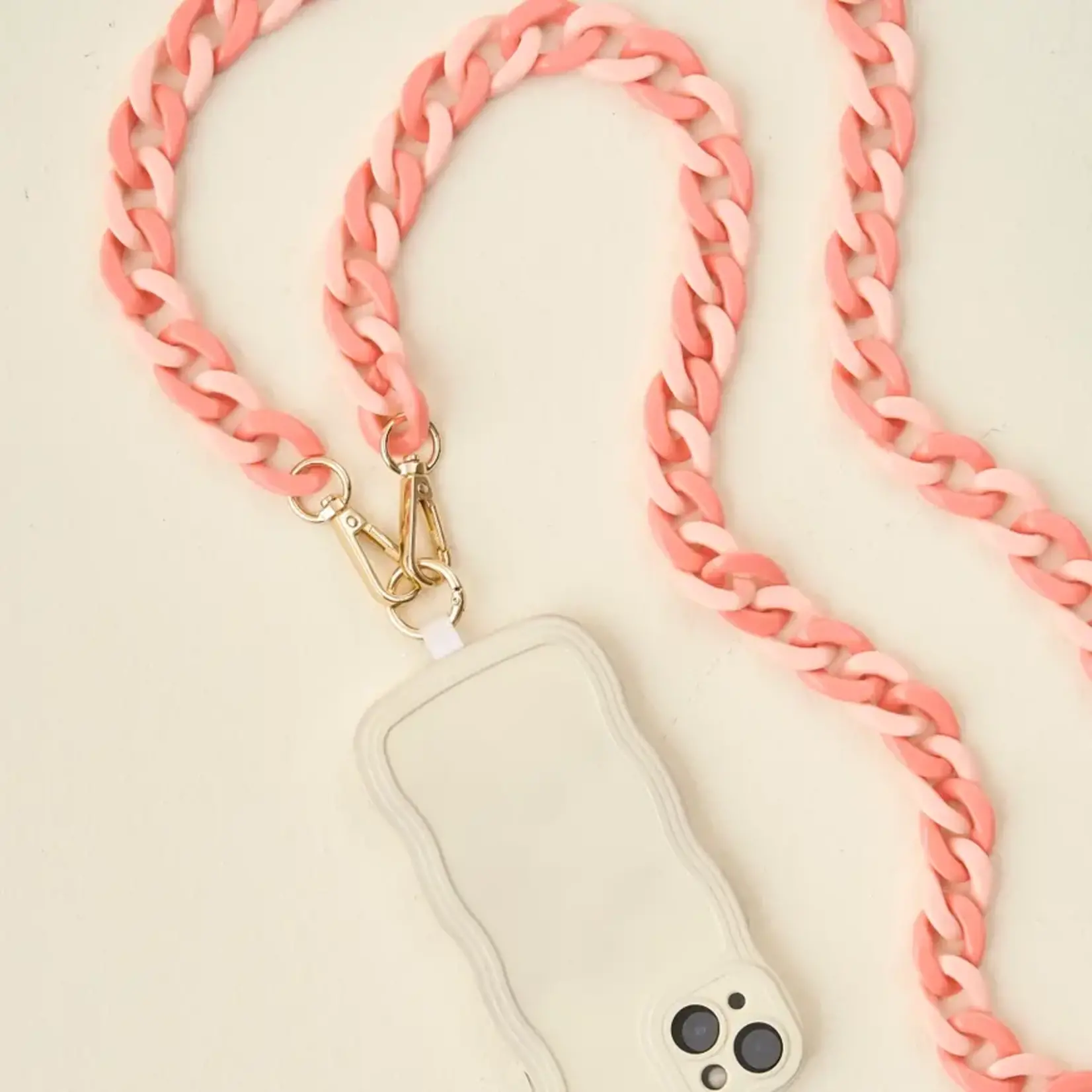 The Darling Effect Hold the Phone Crossbody Chain - Duo Rose