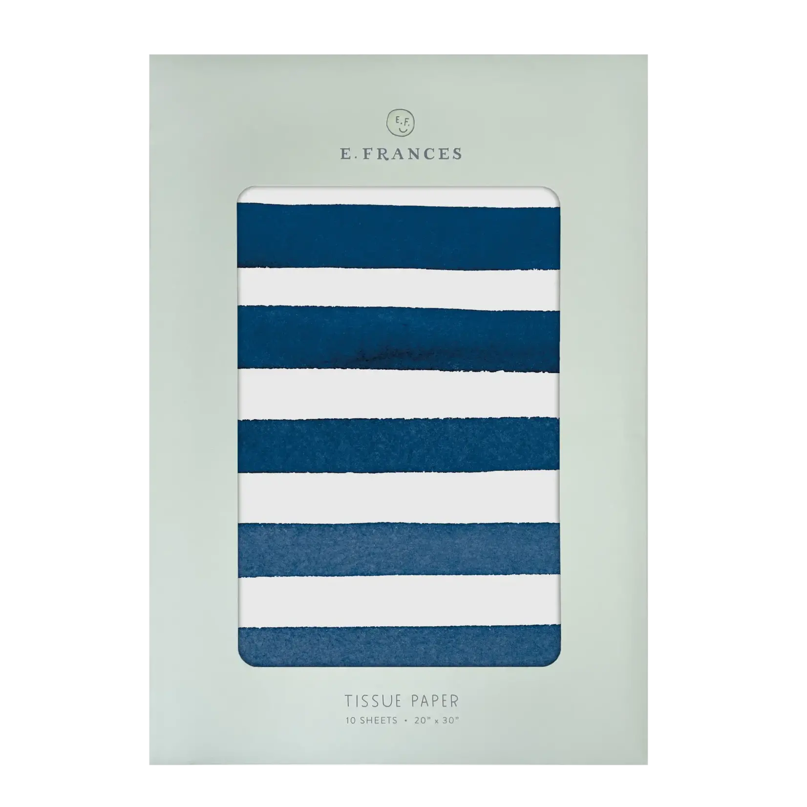 E. Frances Blue Stripe Tissue Paper