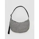 Baggu Medium Nylon Crescent Bag - Black & White Gingham