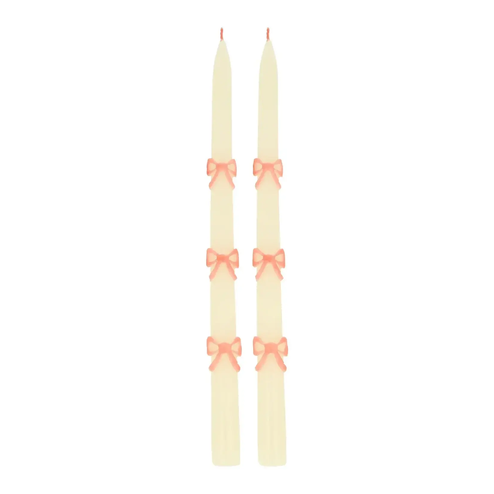 Meri Meri Pink Bow Taper Candles