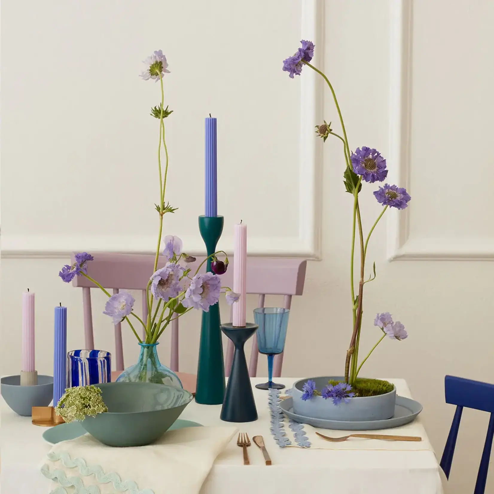 Meri Meri Cobalt Blue Table Candles
