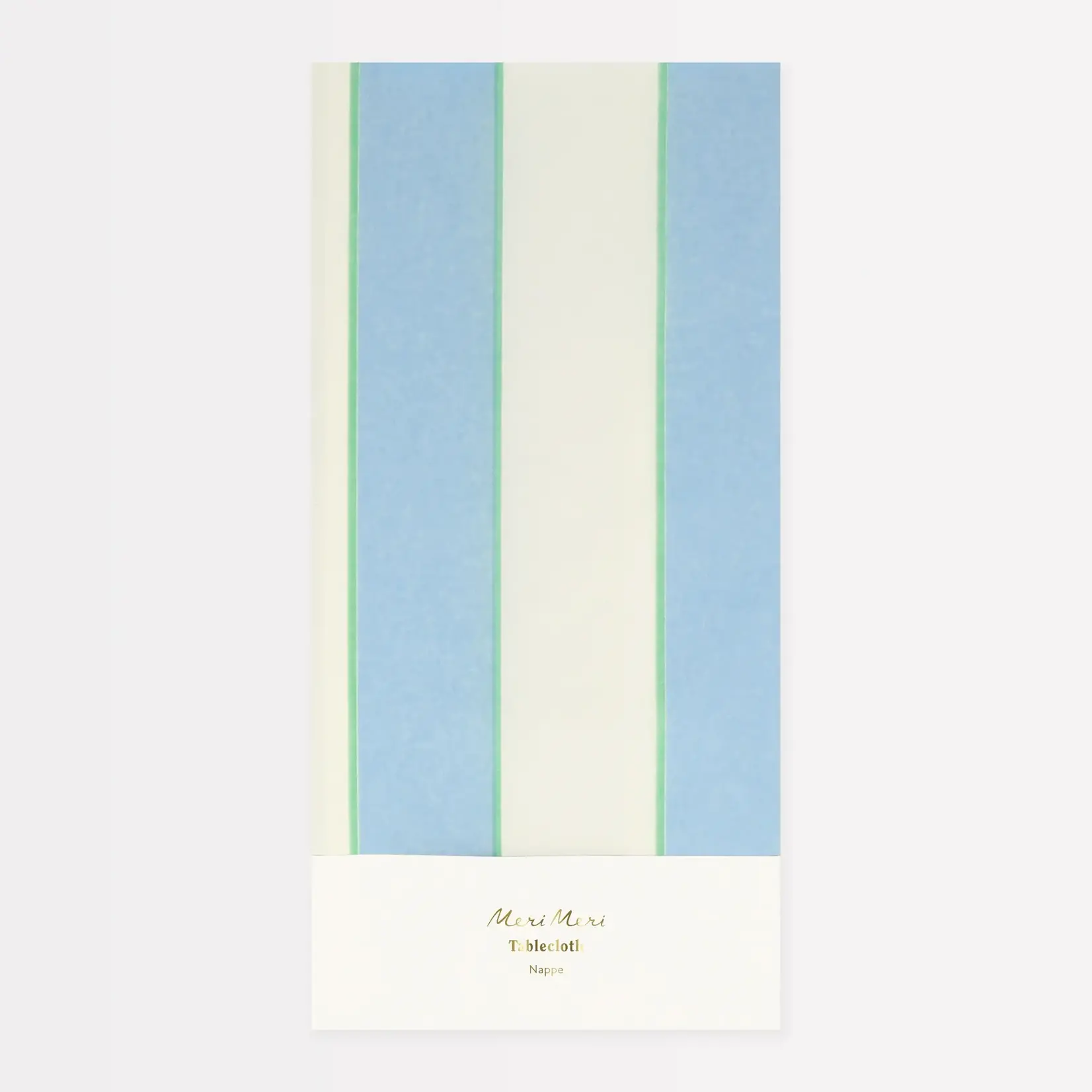 Meri Meri Pale Blue Stripe Tablecloth