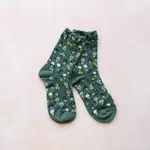 Tiepology Garden Flower Socks - Green