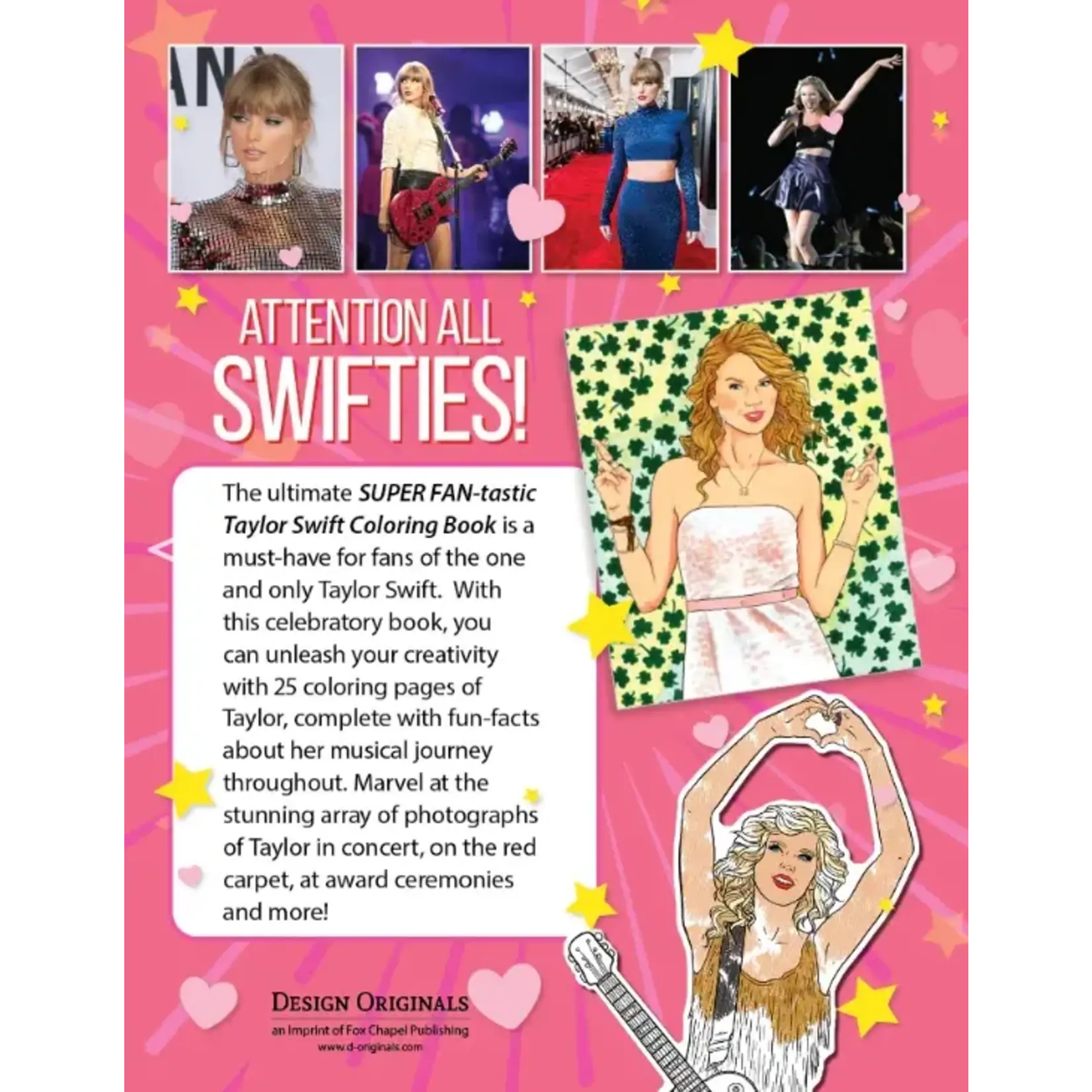 Fox Chapel Super Fan-Tastic Taylor Swift Coloring & Activity Book