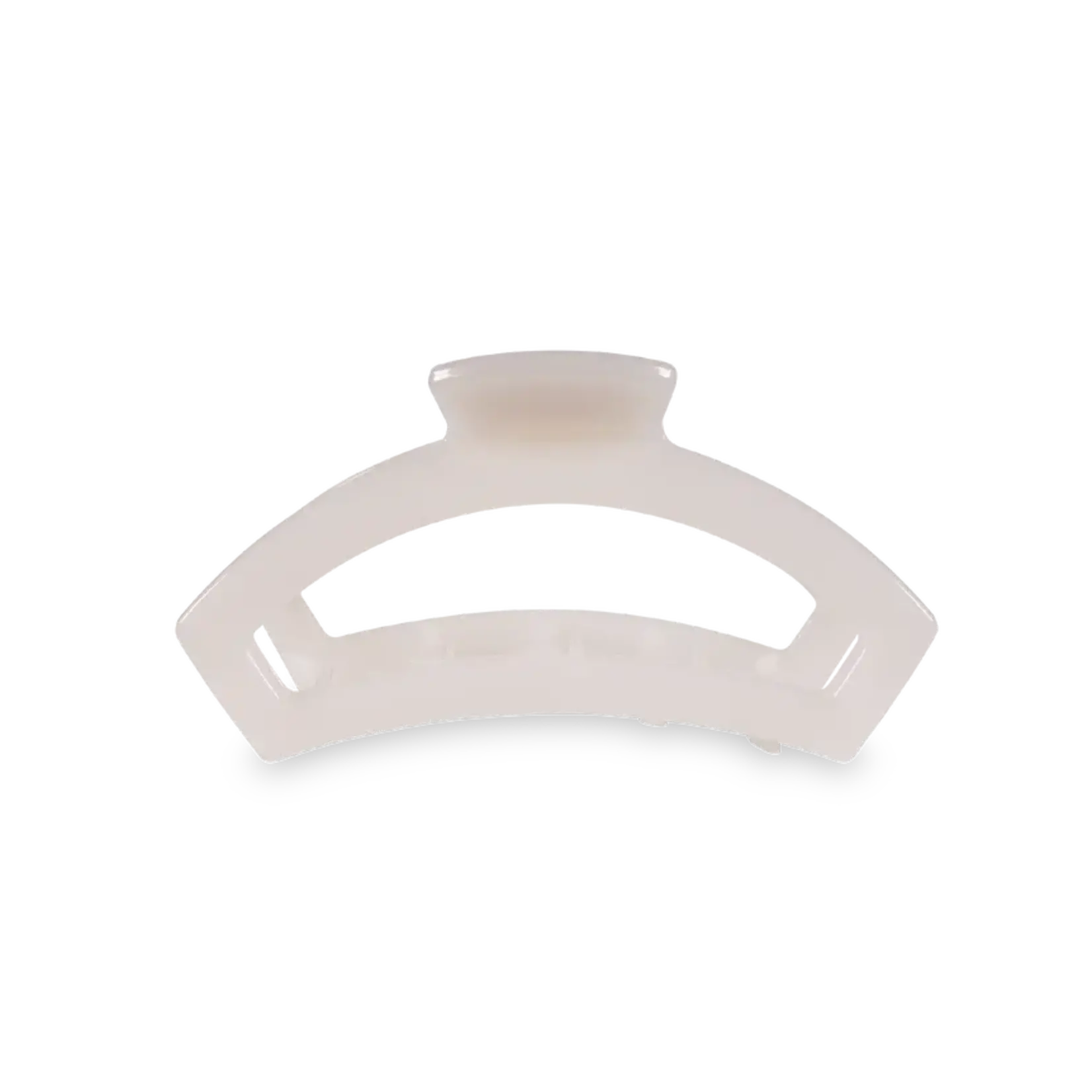 Teleties Open Coconut White Small Hair Clip