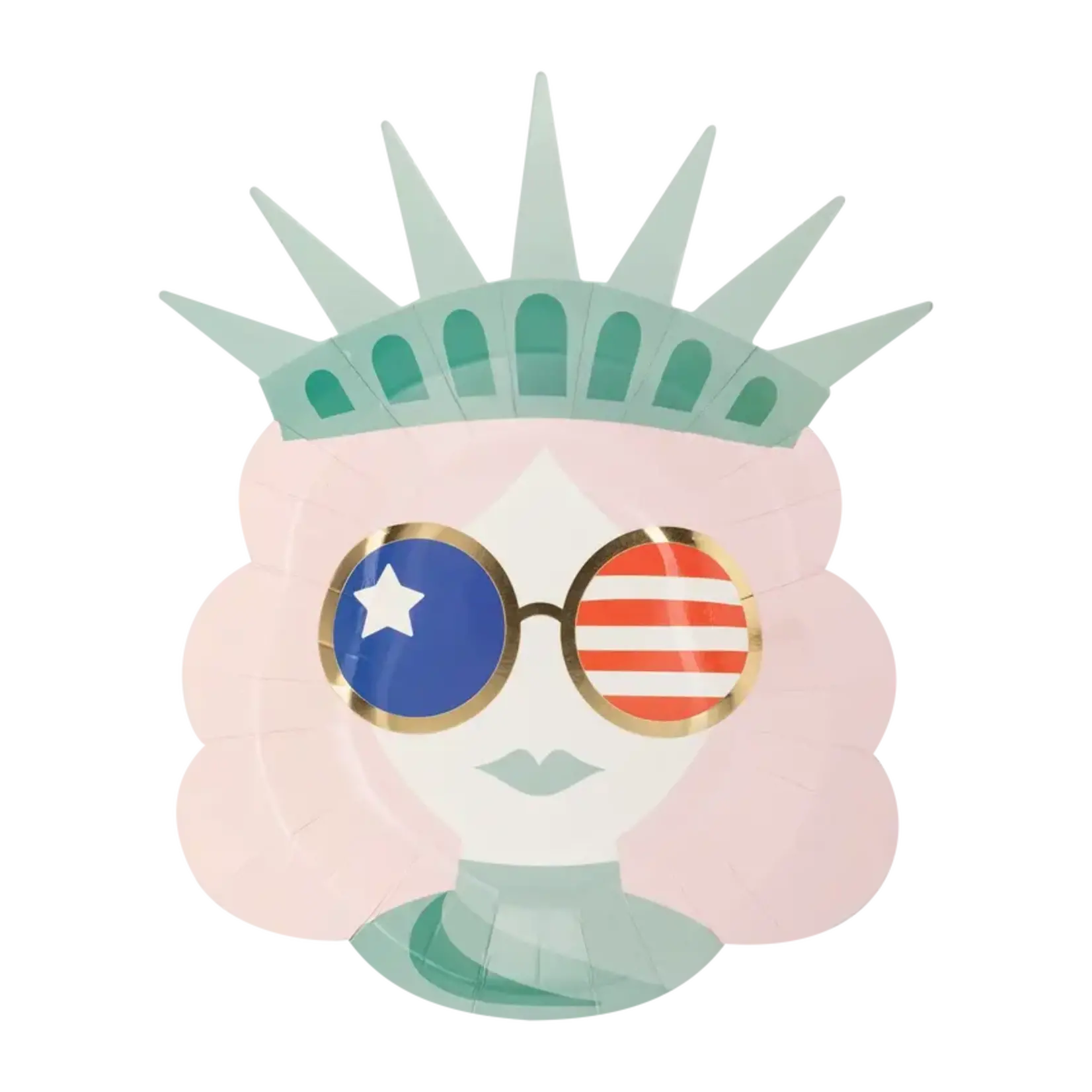 My Mind's Eye Lady Liberty Sunnies Shaped Paper Plate