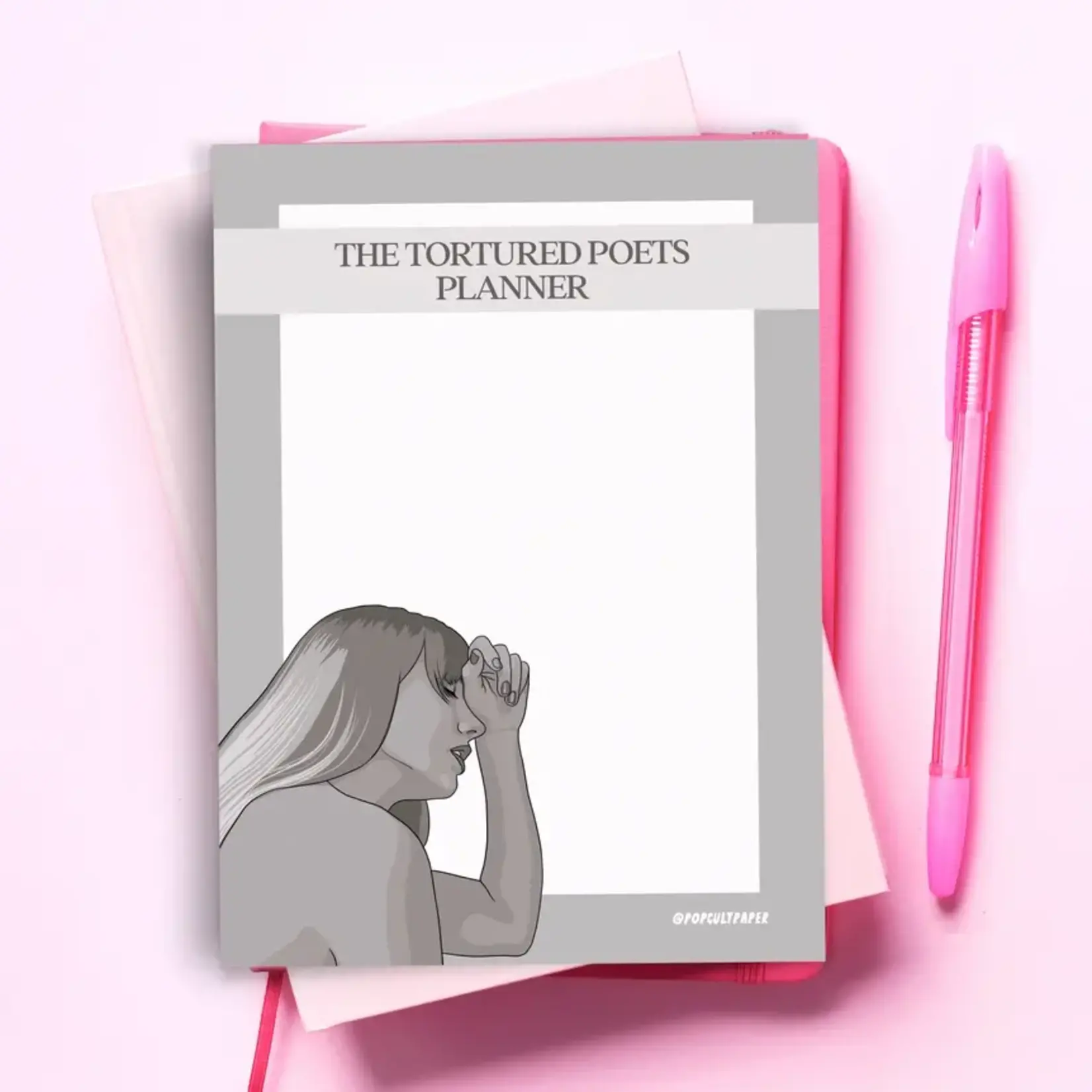 Pop Cult Paper Taylor Swift Tortured Poets Planner Notepad