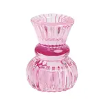 Talking Tables Small Pink Glass Candle Holders