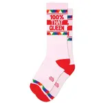 Gumball Poodle 100% That Queen Gym Crew Socks