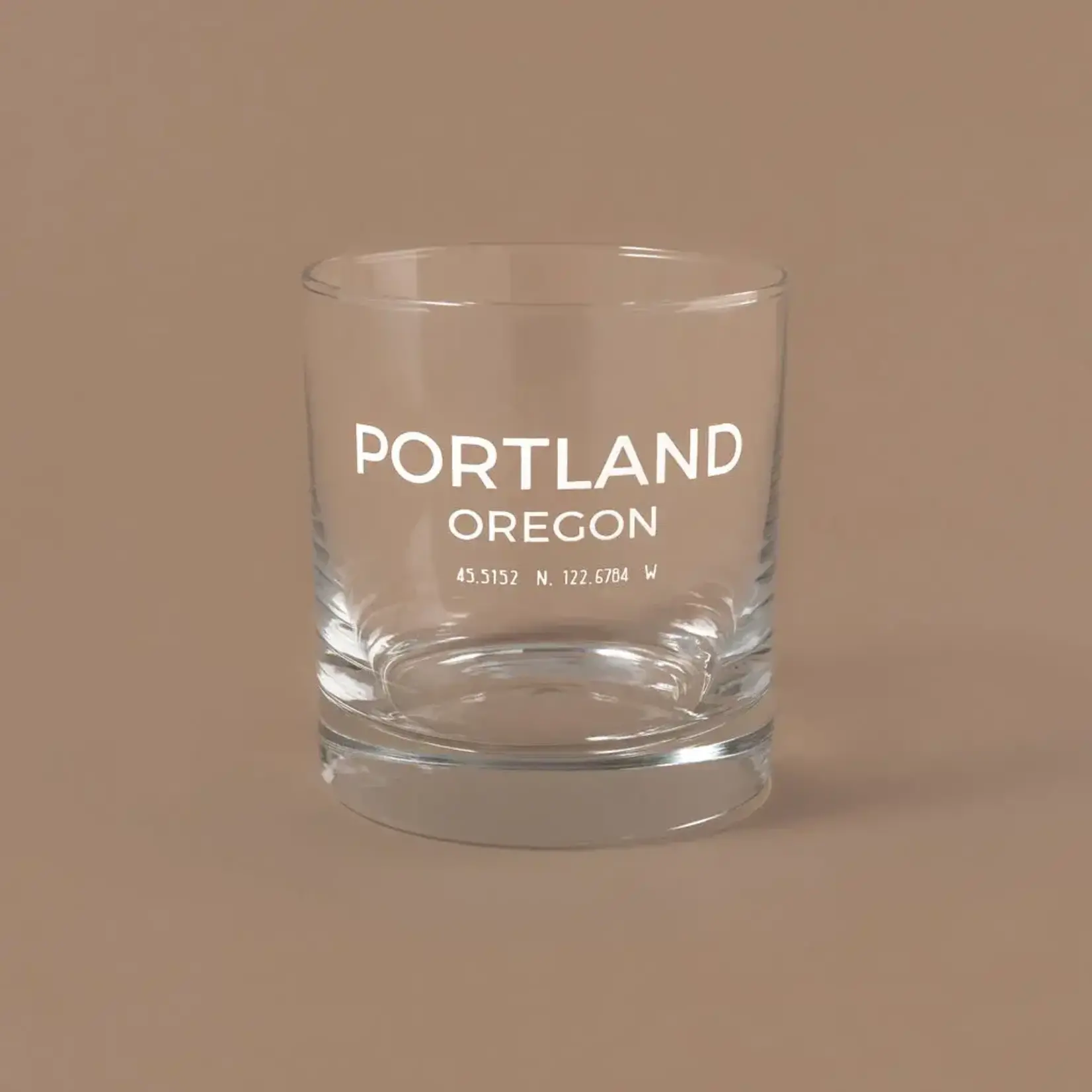 Narbo The Block 11oz Portland Map Glass