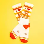 Gumball Poodle I ❤️ Mac and Cheese Socks