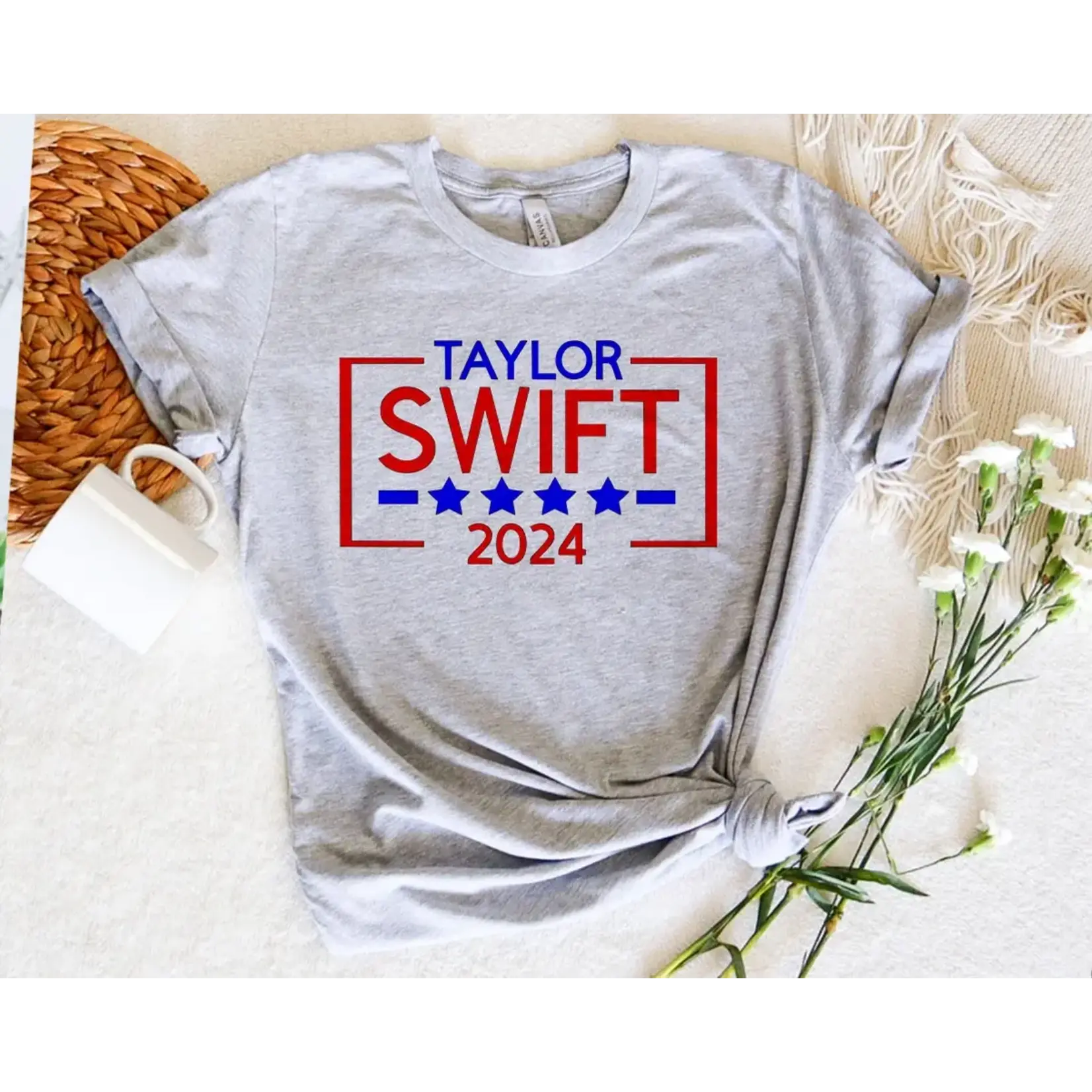 House of Rodan Taylor Swift 2024 T-Shirt | Heather Gray / XL