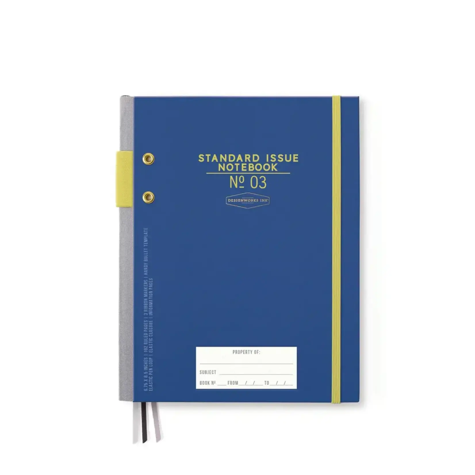 Designworks Ink Standard Issue Planner Notebook - Cobalt & Citron