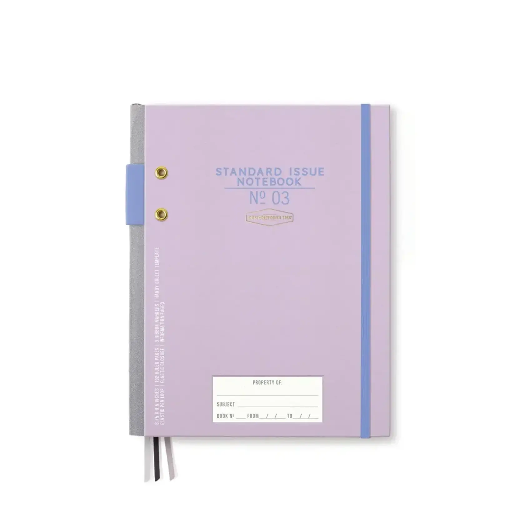 Designworks Ink Standard Issue Planner Notebook - Lavender & Periwinkle