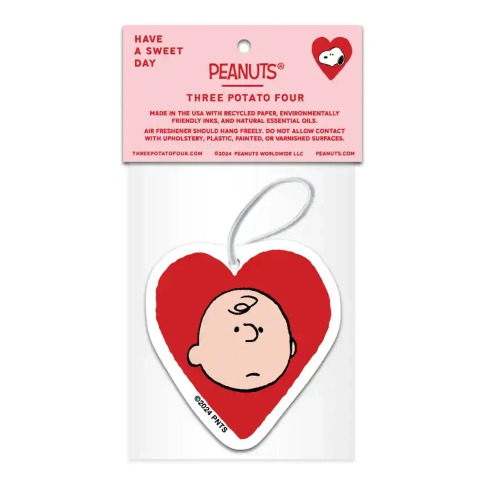 Three Potato Four 3P4 x Peanuts® Valentine - Heart Air Freshener